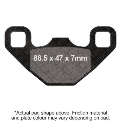 EBC Motorcycle Brakes - EBC Motorcycle Brakes FA489R R Series Heavy Duty Sintered Pads