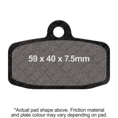 EBC Motorcycle Brakes - EBC Motorcycle Brakes FA612R R Series Heavy Duty Sintered Pads