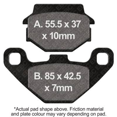 EBC Motorcycle Brakes - EBC Motorcycle Brakes FA67/3 Organic FA Series Pads