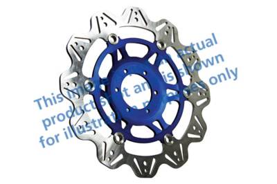 EBC Motorcycle Brakes - EBC Motorcycle Brakes VR1161BLU Vee-Series Sport Bike Rotor for 06-07 CBR1000RR