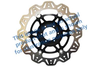 EBC Motorcycle Brakes - EBC Motorcycle Brakes VR3092BLK Vee-Series Sport Bike Rotor