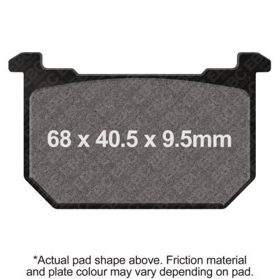 EBC Motorcycle Brakes - EBC Motorcycle Brakes FA68V Vee Series Brake Pads