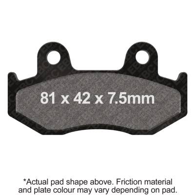 EBC Motorcycle Brakes - EBC Motorcycle Brakes FA92X Carbon x Pads for Enduro/MX Bikes