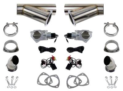 Granatelli Motor Sports - Granatelli MS 307522D Electronic Exhaust Cutout Systems Stainless Steel Weld-In