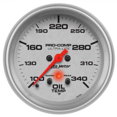 AutoMeter - AutoMeter 4440 Ultra-Lite Electric Oil Temperature Gauge