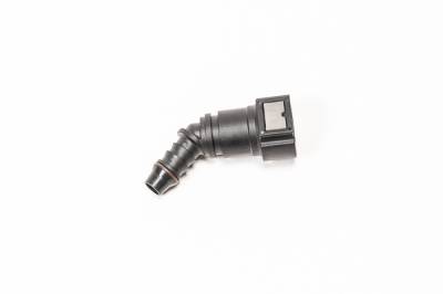 RADIUM Engineering - RADIUM Engineering 14-0704 10MM SAE FEMALE TO 45-DEG 3/8" Barb