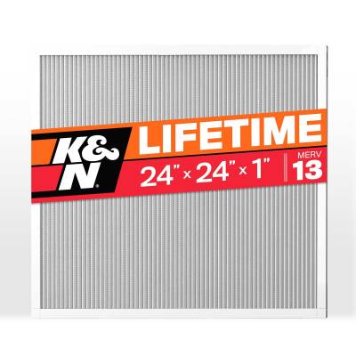 K&N - K&N HVC-13-12424 HVAC Filter 24 x 24 x 1 MERV 13