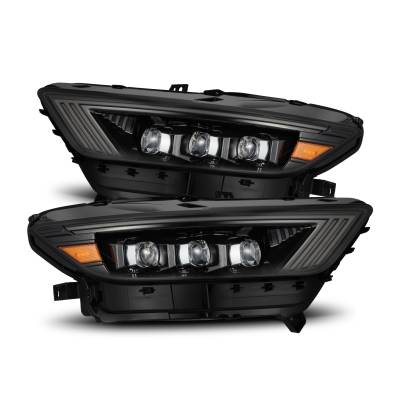 AlphaRex - AlphaRex 880114 Alpha Black LED Projector Headlights for 15-17 Ford Mustang