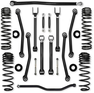 Rock Krawler - Rock Krawler JL35UA-392 3.5" Ult Adv NL Mid-Arm Kit w/o Shock for 18+ JL 4DR 392
