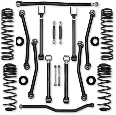 Rock Krawler - Rock Krawler JL25UA-392 2.5" Ult Adv NL Mid-Arm Kit w/o Shock for 18+ JL 4DR 392