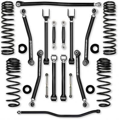Rock Krawler - Rock Krawler JL25AXMNL-392 2.5" AdvX NL Mid-Arm Kit w/o Shock for 18+ JL 4DR 392