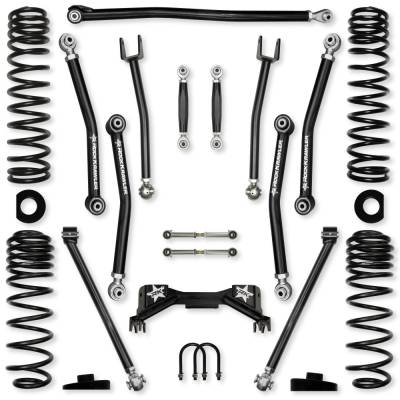 Rock Krawler - Rock Krawler JT30PXNL 3.0" Pro X NL Mid-Arm Kit for Gladiator JT Gas w/o Shock