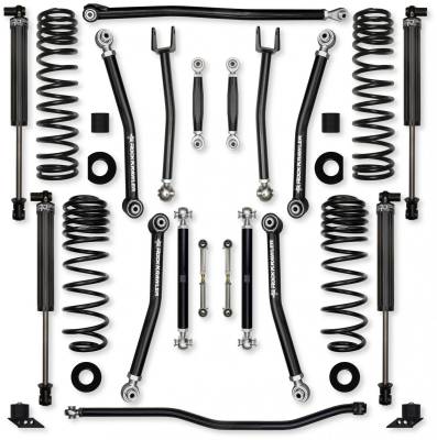Rock Krawler - Rock Krawler JL25NL-392S1 2.5" X-Factor NL Mid-Arm Kit w/IFP for 18+ JL 4DR 392