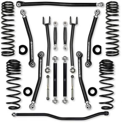 Rock Krawler - Rock Krawler JL25NL-392 2.5" X-Factor Mid-Arm Kit w/o Shock for 18+ JL 4DR 392