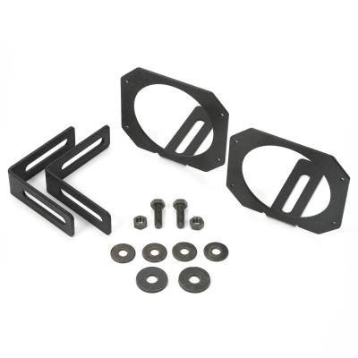 Rugged Ridge - Rugged Ridge Bumper Light Mounts Fit 3.5" LEDs Black 11232.23