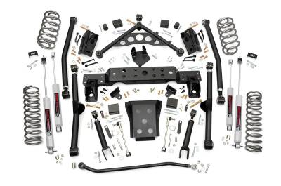 Rough Country Suspension Systems - Rough Country 90820 4" LA Lift Kit for 99-04 Jeep Grand Cherokee WJ 4WD