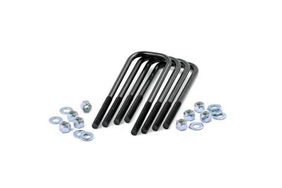 Rough Country Suspension Systems - Rough Country 9/16 x 3.125 x 10 Radius Top Leaf Spring U-Bolts 4PC 7650