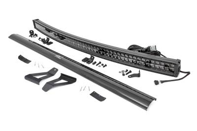 Rough Country Suspension Systems - Rough Country 70074 Windshield Mount 50" LED Light Bar Kit for 84-01 Cherokee XJ