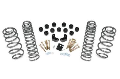 Rough Country Suspension Systems - Rough Country 646 3.75" Combo Lift Kit 4Cyl for 97-06 Wrangler TJ 2.5L 4WD