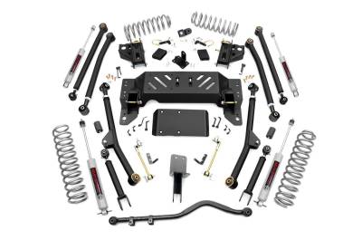 Rough Country Suspension Systems - Rough Country 90222 4" Suspension Lift Kit for 93-98 Jeep Grand Cherokee ZJ 4WD