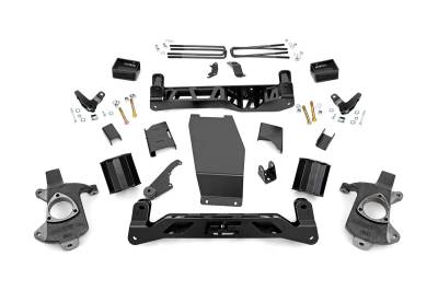 Rough Country Suspension Systems - Rough Country 18300 5" Lift Kit Cast Steel for 14-18 Sierra 1500 Denali 4WD