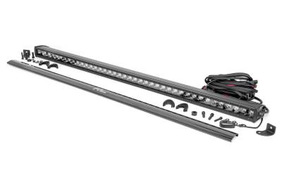 Rough Country Suspension Systems - Rough Country 70740BL Black Series 40" Single Row LED Light Bar Each