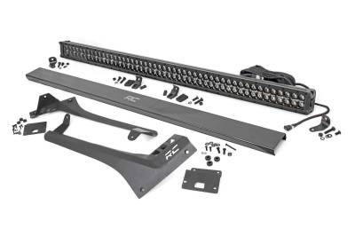 Rough Country Suspension Systems - Rough Country 70068 Windshield Mount 50" LED Light Bar Kit for 18-26 Jeep JL/JT