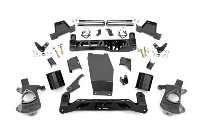 Rough Country Suspension Systems - Rough Country 18400 6" Lift Kit Cast Steel for 14-18 Sierra 1500 Denali 4WD