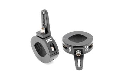Rough Country Suspension Systems - Rough Country 70171 Universal LED Light Mount Clamp Black for 1.625"-2" Tube