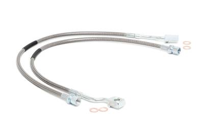 Rough Country Suspension Systems - Rough Country Front SS Brake Lines Silverado/Sierra w/5"-7.5" Lift 89370