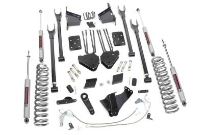 Rough Country Suspension Systems - Rough Country 532.20 6" 4-Link Lift Kit for 11-14 F250 Super Duty Diesel 4WD