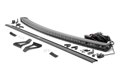 Rough Country Suspension Systems - Rough Country 70075 Windshield Mount 50" LED Light Bar Kit for 84-01 Cherokee XJ