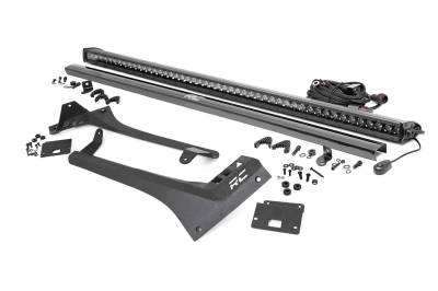 Rough Country Suspension Systems - Rough Country 70065 Windshield Mount 50" LED Light Bar Kit for 18-26 Jeep JL/JT