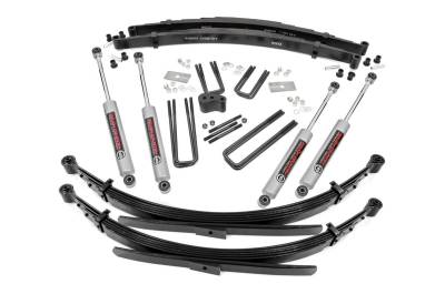 Rough Country Suspension Systems - Rough Country 355.20 4" Suspension Lift Kit for 78-93 Ramcharger/Trailduster