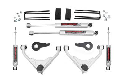 Rough Country Suspension Systems - Rough Country 859830 3" Suspension Lift Kit for 01-10 Silverado/Sierra HD