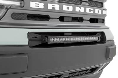 Rough Country Suspension Systems - Rough Country 71036 Bumper Mount 20" LED Light Bar Kit for 21-26 Bronco Sport