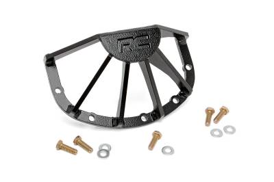 Rough Country Suspension Systems - Rough Country 1035 Dana 30 Front Differential Guard Black for Jeep XJ/TJ/JK