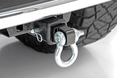 Rough Country Suspension Systems - Rough Country RS157A Heavy Duty D-Ring Shackle Kit for 2" Receiver Black