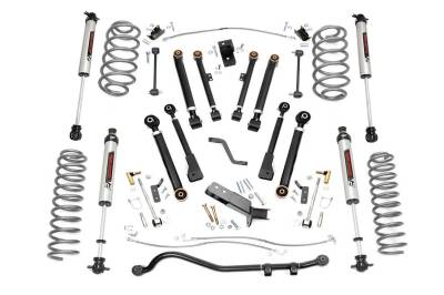 Rough Country Suspension Systems - Rough Country 66171 4" V2 Suspension Lift Kit for 97-06 Jeep Wrangler TJ 4WD
