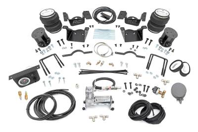 Rough Country Suspension Systems - Rough Country 100074C Rear Air Spring w/Compressor 11-19 Silverado/Sierra 2500HD