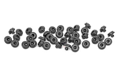 Rough Country Suspension Systems - Rough Country Pocket Fender Flare Trim Rivet Kit Black 10015