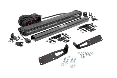 Rough Country Suspension Systems - Rough Country 70568BL Bumper Mount 20" LED Light Bar Kit for 10-18 RAM HD