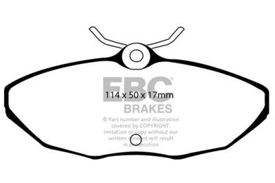EBC Brakes - EBC Brakes DP31221C Redstuff Ceramic Low Dust Brake Pads