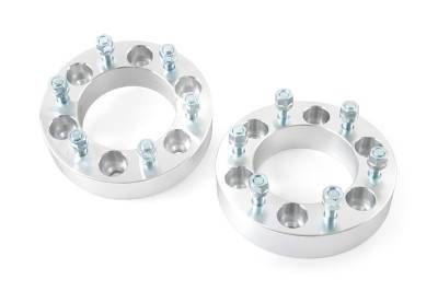 Rough Country Suspension Systems - Rough Country 1.5" 6x5.5 Aluminum Wheel Spacers Pair 77-87 GM 1500 10086