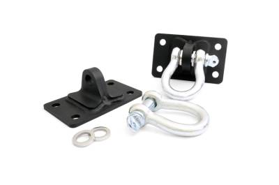 Rough Country Suspension Systems - Rough Country 1046 D-Ring Mounts & Shackles for RC Bumpers for Wrangler JK