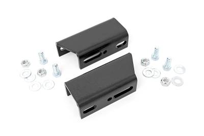 Rough Country Suspension Systems - Rough Country 1073 Front Sway Bar Drop Mount Kit for 3"-4" Lift for Jeep XJ