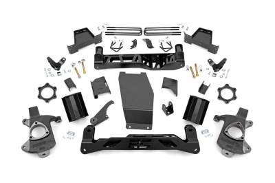 Rough Country Suspension Systems - Rough Country 18802 7" Lift Kit Cast Steel for 14-18 Sierra 1500 Denali 4WD
