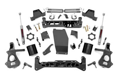 Rough Country Suspension Systems - Rough Country 7" Suspension Lift Kit 14-18 Silverado/Sierra 1500 4WD 22832