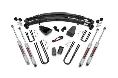 Rough Country Suspension Systems - Rough Country 490-87UP30 4" Suspension Lift Kit for 87-96 Ford F250 4WD