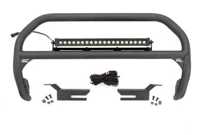 Rough Country Suspension Systems - Rough Country 51047 20" Black Front Bumper Nudge Bar for 21-26 Ford Bronco